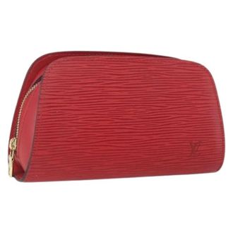 Louis Vuitton Pre-owned Vintage Clutch - Dames - Vintage Clutch - Rood - ONE Size - Leer - Vintage