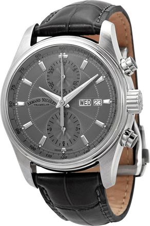Armand Nicolet MH2 Chronograph Automatic Grey Dial Mens Watch A647A-GR-P840GR2