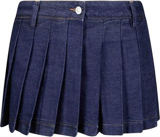 7 For All Mankind Pleated Mini Skirt Franklin
