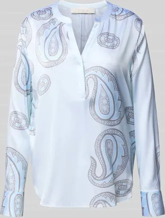 Herzen&rsquo;s Angelegenheit Regular Fit Bluse aus Seiden-Mix in Hellblau, Gr&ouml;&szlig;e 34