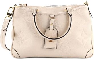 Louis Vuitton Trianon Handbag Monogram Empreinte Giant PM satchel - Beige