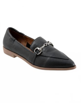 Bueno Womens Bowie Soft Leather Flats In Black