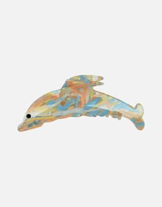 Oceanus Womens Dolphin Hairclip Orange