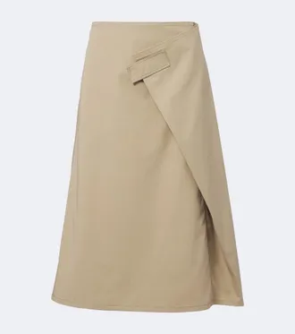 Bottega Veneta Cotton wrap skirt