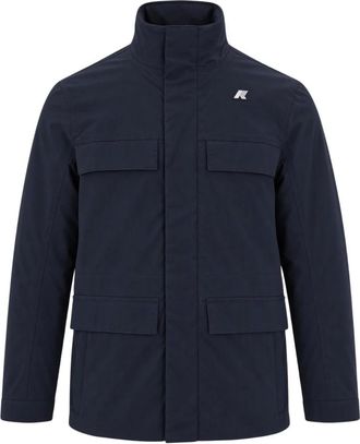 K-Way Giacca Manuene Warm Micro Canvas da Uomo - - Jackets - Uomo - Blu - S