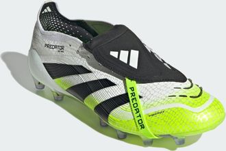adidas adidas Performance Unisex Predator Elite Fold-Over Tongue Artificial Grass Boots - White/Multicolour - Size UK 11.5