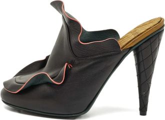 Fendi Sandali con ruches - Nero