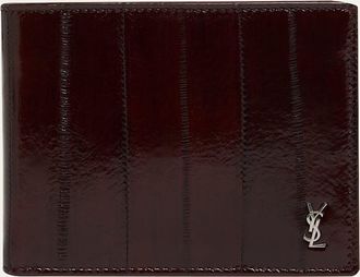 Saint Laurent Mens Tiny Cassandre Bi-Fold Wallet