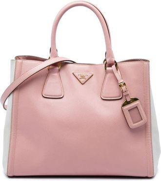 Prada Pre-owned Prada Large Bicolor Saffiano Lux Tote Ladies 8M38JMWTAZB41K7B