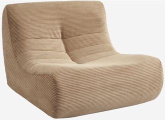 Sweeek Sweeek - M&oacute;dulo Para Sof&aacute; Modular De Pana, 1 Plaza, Sokol Pana, Pardo, 91x105x72 Cm