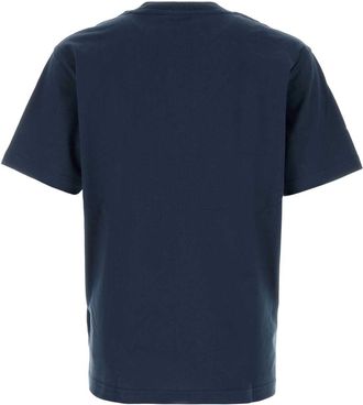 New Balance Mens Navy Blue Cotton T-Shirt Exterior Exterior: T-shirts And Polos