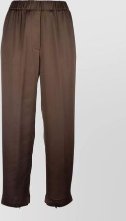 PESERICO trousers straight leg back pocket detail