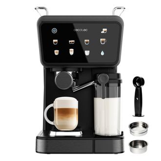 Cecotec Cecotec Cafeteras Express Semiautom&aacute;ticas Power Espresso Touch Coldbrew Latte. 1350w, 20 Bares, Fr&iacute;o, Templado O Caliente