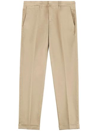 Fay stretch-cotton cropped trousers - men - Cotton/Elastane - 30 - Neutrals