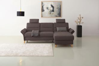 HOME AFFAIRE Ecksofa »Westerland L-Form« Federkern-Polsterung, wahlweise mit Bettfunktion, Bettkasten