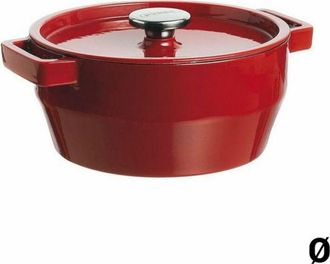 Pyrex Cocotte Ovalada Pyrex Slow Cook 29 Cm Roja 3,8 L