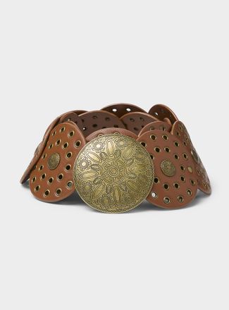 Simons Womens Eyelet disc wide belt