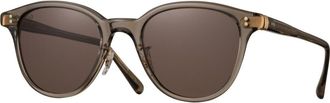 Eyevan 7285 Weber Polarized SMK Mens Sunglasses Brown Size 50