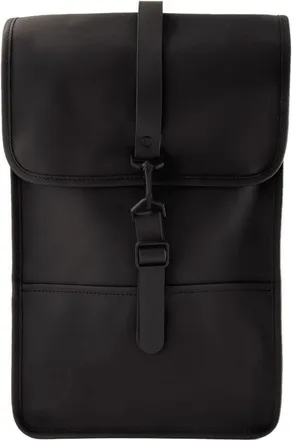 Rains Unisex Synthetic Mini Backpack Black