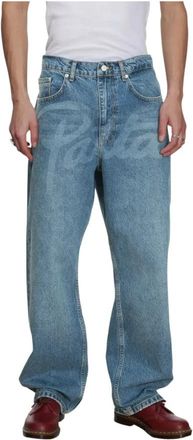 Patta Laserprint Whiskers Denim Broek - Heren - Regular Fit Jeans - Blauw - W32 - Denim - Jeans