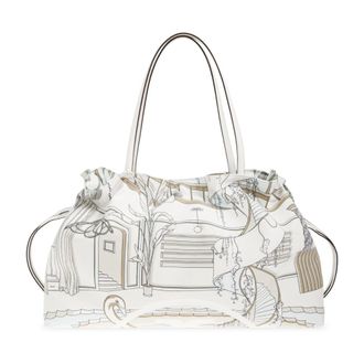 Tory Burch Dames, Tassen, Beige, Maat: ONE Size Katoen