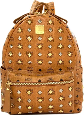 MCM Mcm Brown Pvc Backpack (Pre-Owned)