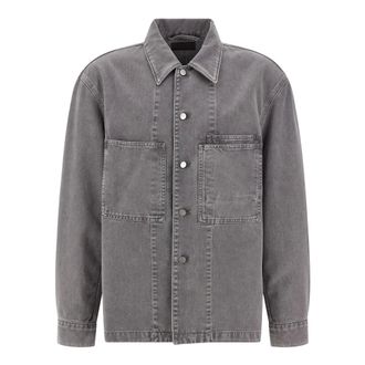 Christophe Lemaire Workwear Overshirt - Heren - Jassen - Grijs - Maat: S Katoen