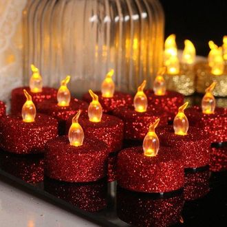 No Brand Paquete De 12 Velas Led Doradas Para T&eacute;, 1,4 X 1,4 Cm - Bater&iacute;a De Larga Duraci&oacute;n - Ideales Para Bodas Y Mesas Navide&ntilde;as - Clasificaci&oacute;n De Eficiencia