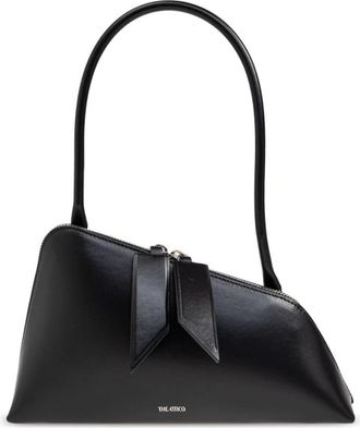 The Attico Sunrise Shoulder Bag - Dames - Schoudertassen - Zwart - ONE Size - Leer - Tassen