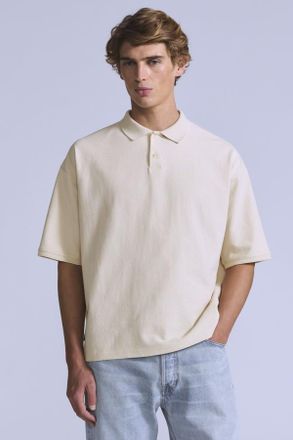 Levi's Cropped Polo - Uomo - XL - Bianco / Ecru Fog