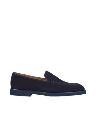 Doucal's Blue Solid Mocassino Loafers