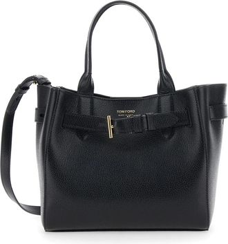 Tom Ford Audrey Kleine Handtas - Dames - Shoppers - Zwart - ONE Size - Leer - Tassen