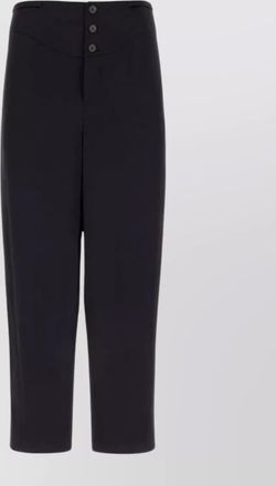 Saint Laurent cropped high waist satin pant