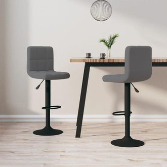 vidaXL Taburetes De Cocina 2 Unidades Terciopelo Gris Oscuro Vidaxl