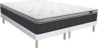 Vente-Unique Set rete + materasso ibrido molle insacchettate e topper integrato sp. 35cm 180 x 200cm - GAMIANI di YSM&Eacute;E