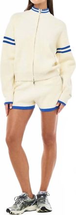 P.E Nation Odyssey Knit Cardigan In White