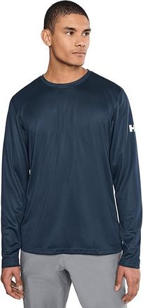 Helly Hansen HH Tech Crew Long Sleeve 2.0 Mens Clothing Navy : 2XL, Polyester