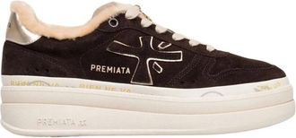 Premiata Dames Bruine Fashion Sneakers - Dames - Sneakers - Bruin - 38 EU - Wol - Schoenen