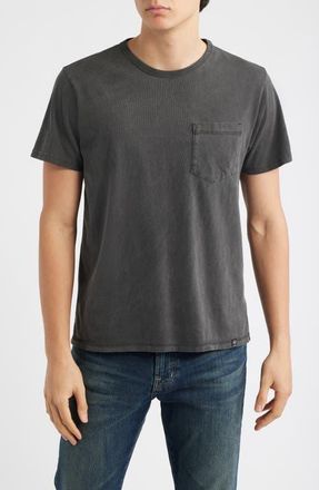 AG - Adriano Goldschmied Nick Cotton Pocket T-Shirt in Heritage Black at Nordstrom, Size X-Large