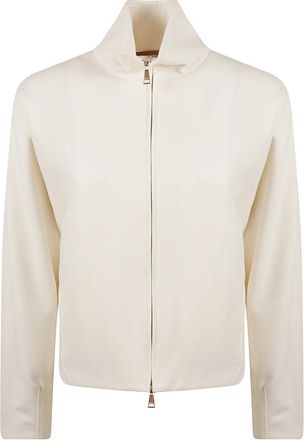 Max Mara Plava Light Jacket - Dames - Zomerjassen - Wit - XS - Jassen