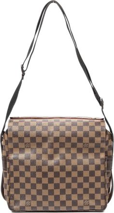 Louis Vuitton Borsa a spalla Naviglio Damier Eb&egrave;ne 2002 - Marrone