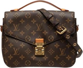 Louis Vuitton Pre-owned Pochette Metis - Dames - Vintage Handtas - Bruin - ONE Size - Leer - Vintage