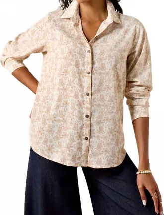 Ariat Homestyle Button Down Shirt In Boots n Roses