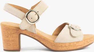 Gabor Womens Gabor FANTASTICA Womens Sandals Oak Suede - Brown - Size: 5.5