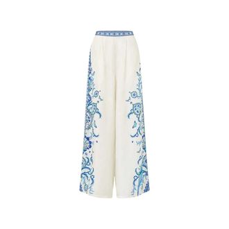 Camilla Silk Tuck Front Lullaby Trousers - female - Camilla - Wide Trousers - Multicolor - XS - Trousers