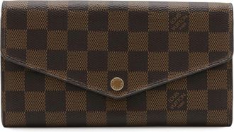 Louis Vuitton Damier Canvas Rose Ballerine Damier Canvas Pvc Long Wallet (Bi-Fold) (Pre-Owned)