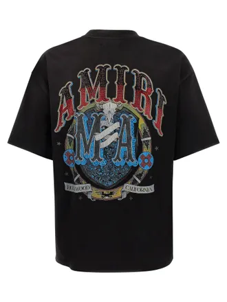 Amiri Crystal Hollywood T-Shirt - Black