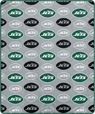 Pegasus Sports New York Jets Nfl Team Signature Logo Fleece Throw