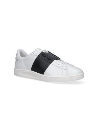 Valentino Garavani Colour-Block Leather Sneaker - White