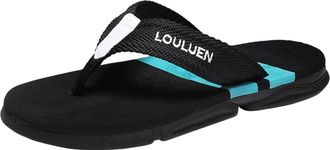 Generic Mens Flip Flops Casual Outdoor Beach Sandals with Arch Support Lightweight Comfortable Slippers for Daily Walking and Fashion (Mint Green, 4.5)